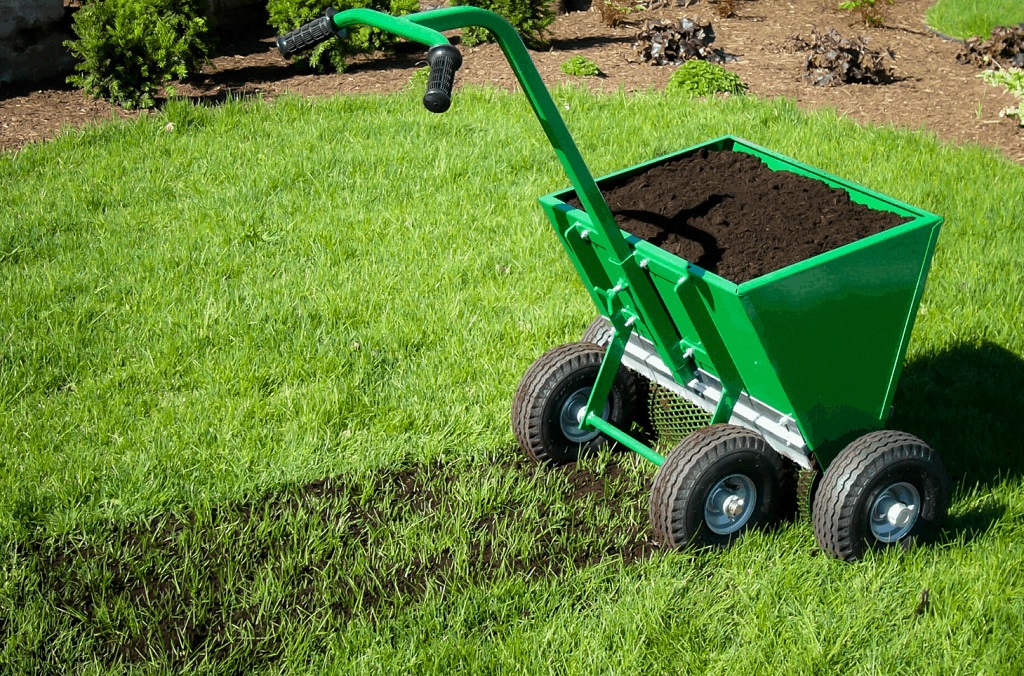 How to make top dressing for lawn