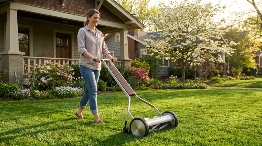 Reel Mower 1204 Eco-Friendly, Low-Maintenance Pick